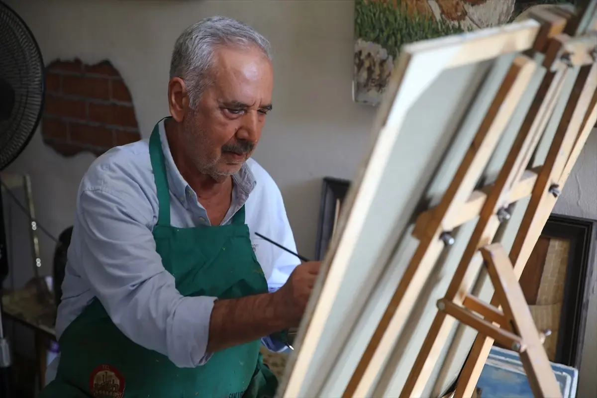 73 yasindaki naci buyukkircali resim atolyesinde sanatina devam ediyor 8qUpDdF4
