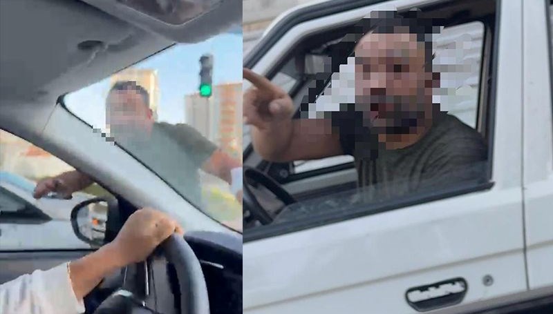 trafikte tartistigi kadinlarinaracina saldirdi zdtPSTNG